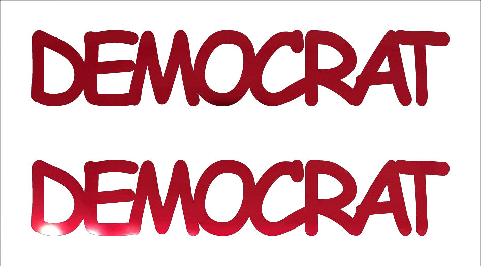 Custom-Buzz Word - DEMOCRAT Red