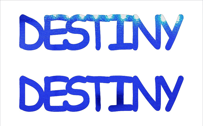 Custom-Buzz Word - DESTINY Blue Royal