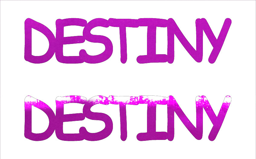 Custom-Buzz Word - DESTINY Fuchsia