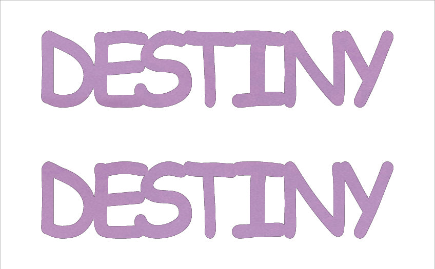 Custom-Buzz Word - DESTINY Pink