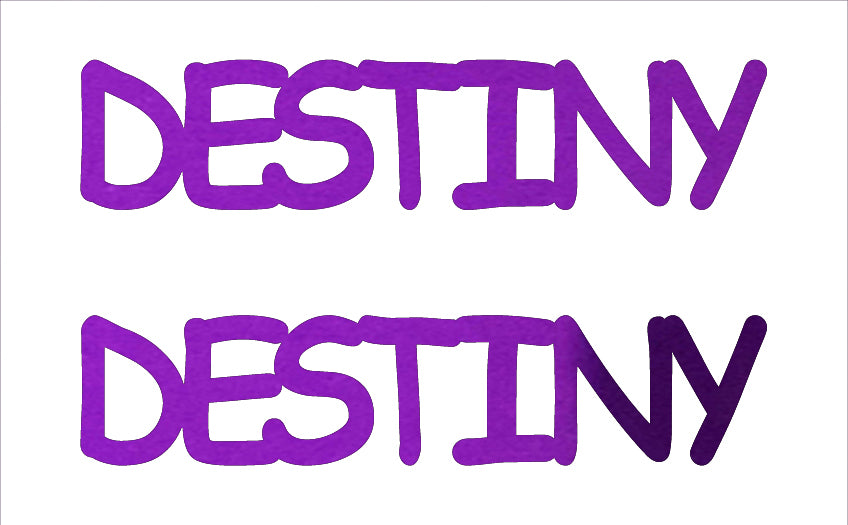 Custom-Buzz Word - DESTINY Purple