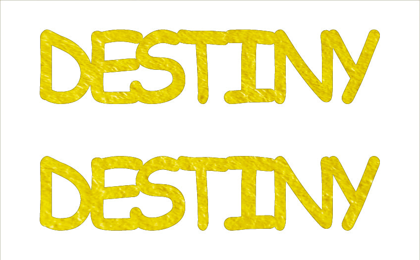 Custom-Buzz Word - DESTINY Yellow Paper