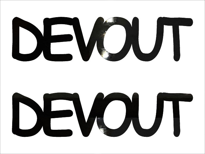 Custom-Buzz Word - DEVOUT Black