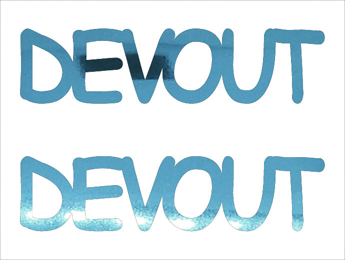 Custom-Buzz Word - DEVOUT Blue Sky