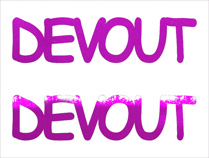 Custom-Buzz Word - DEVOUT Fuchsia