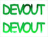 Custom-Buzz Word - DEVOUT Green