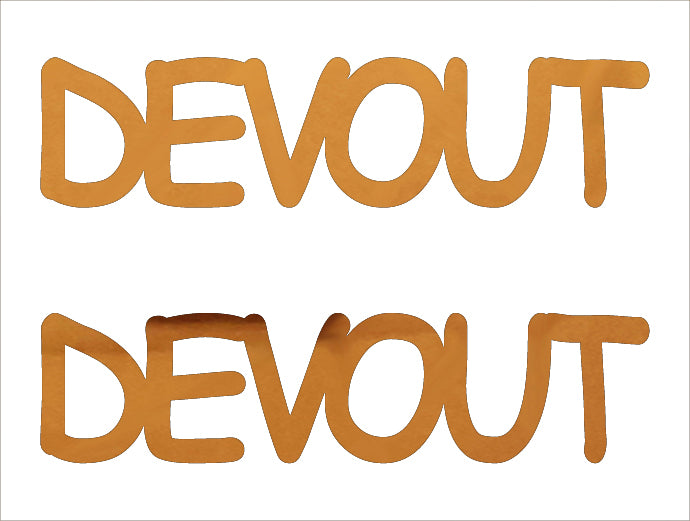 Custom-Buzz Word - DEVOUT Orange