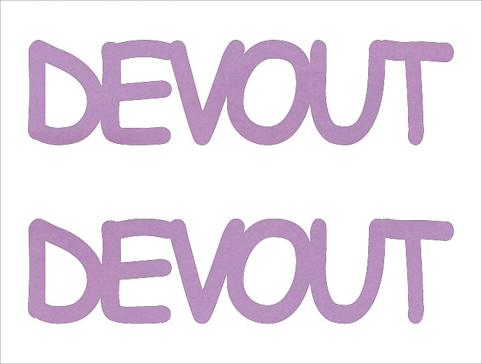 Custom-Buzz Word - DEVOUT Pink