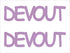 Custom-Buzz Word - DEVOUT Pink