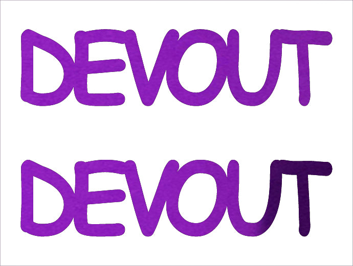 Custom-Buzz Word - DEVOUT Purple