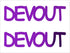 Custom-Buzz Word - DEVOUT Purple