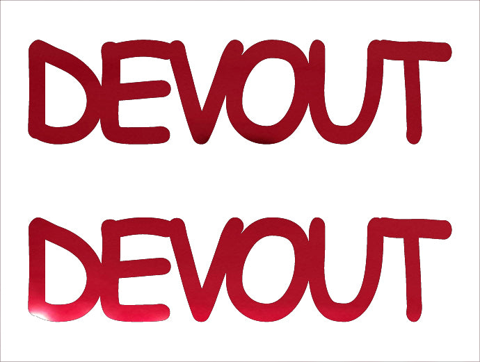 Custom-Buzz Word - DEVOUT Red