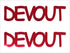 Custom-Buzz Word - DEVOUT Red