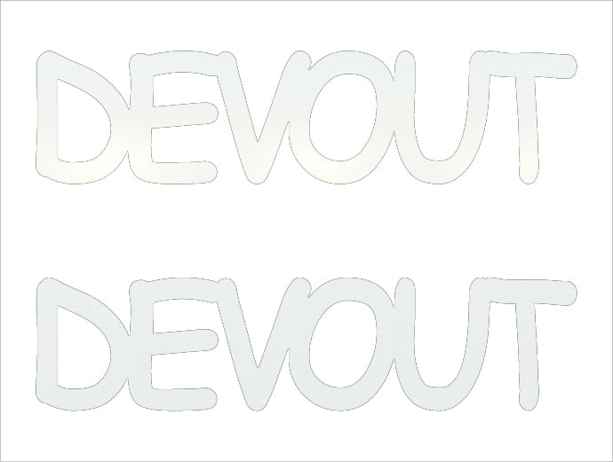 Custom-Buzz Word - DEVOUT White