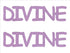 Custom-Buzz Word - DIVINE Pink