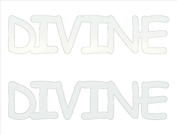 Custom-Buzz Word - DIVINE White