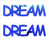 Custom-Buzz Word - DREAM Blue Royal