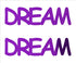 Custom-Buzz Word - DREAM Purple