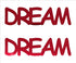 Custom-Buzz Word - DREAM Red