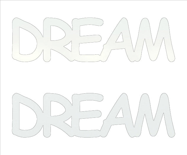 Custom-Buzz Word - DREAM White