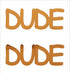 Custom-Buzz Word - DUDE Orange