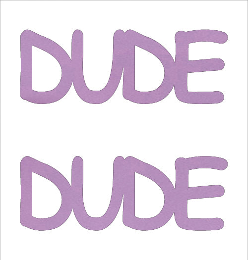 Custom-Buzz Word - DUDE Pink