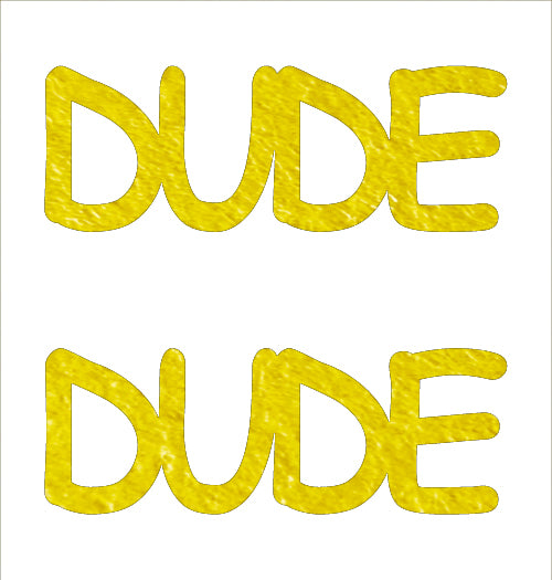 Custom-Buzz Word - DUDE Yellow Paper