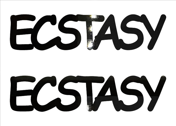 Custom-Buzz Word - ECSTASY Black