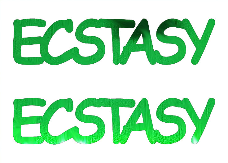 Custom-Buzz Word - ECSTASY Green