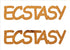 Custom-Buzz Word - ECSTASY Orange