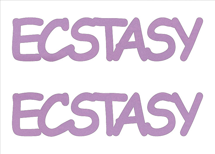 Custom-Buzz Word - ECSTASY Pink