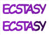 Custom-Buzz Word - ECSTASY Purple