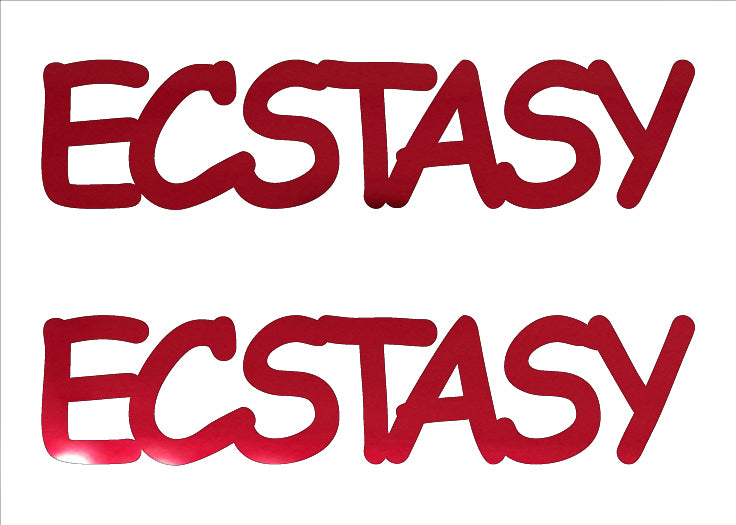 Custom-Buzz Word - ECSTASY Red