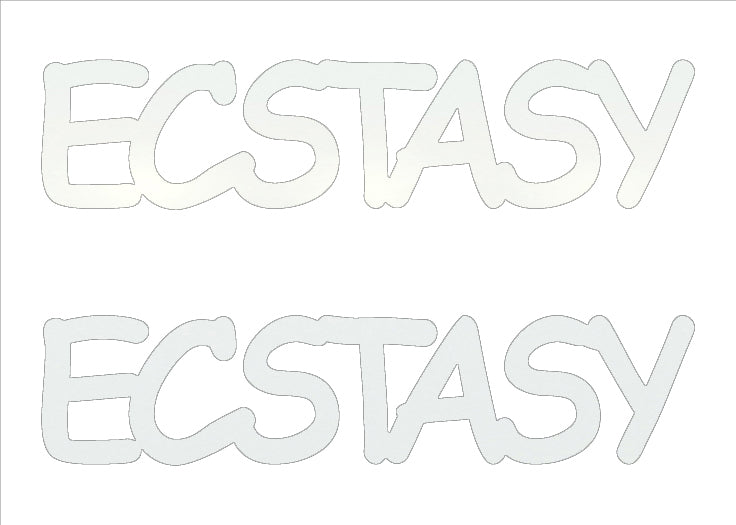 Custom-Buzz Word - ECSTASY White