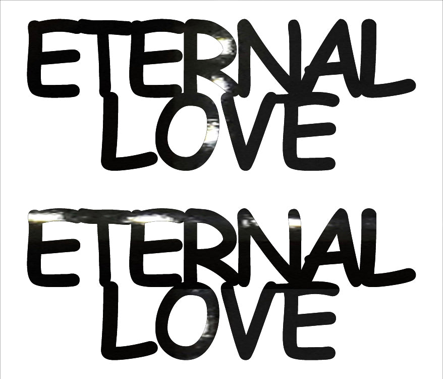 Custom-Buzz Word - ETERNAL LOVE Black