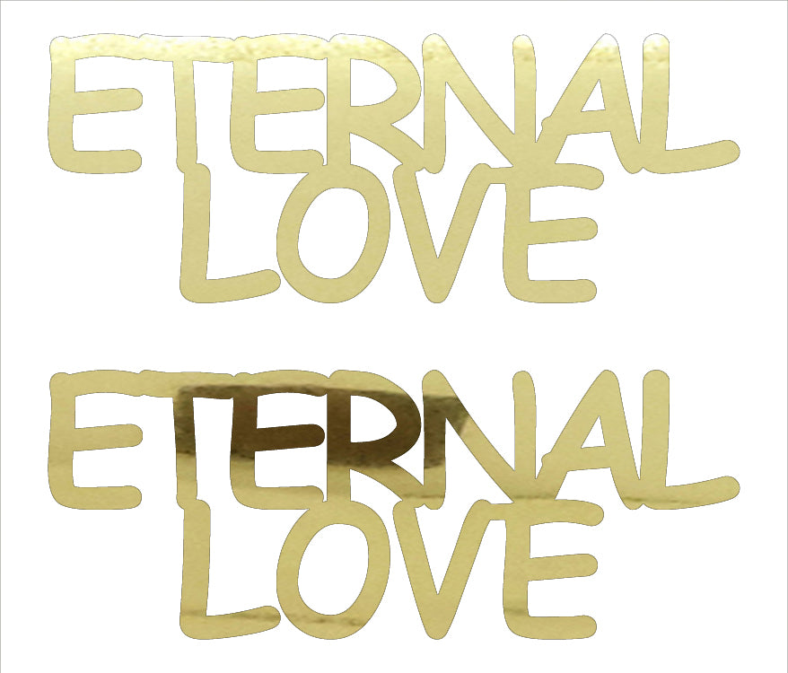 Custom-Buzz Word - ETERNAL LOVE Gold