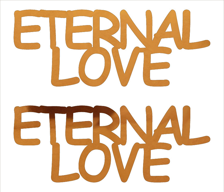 Custom-Buzz Word - ETERNAL LOVE Orange