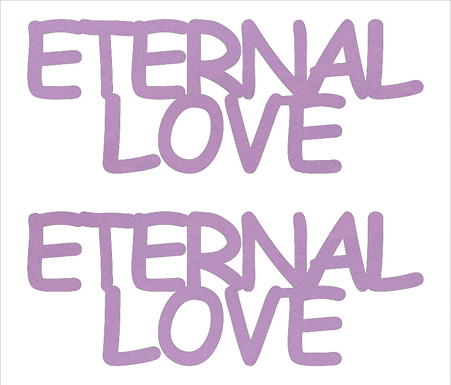 Custom-Buzz Word - ETERNAL LOVE Pink