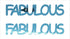 Custom-Buzz Word - FABULOUS Blue Sky