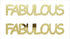 Custom-Buzz Word - FABULOUS Gold