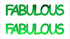 Custom-Buzz Word - FABULOUS Green