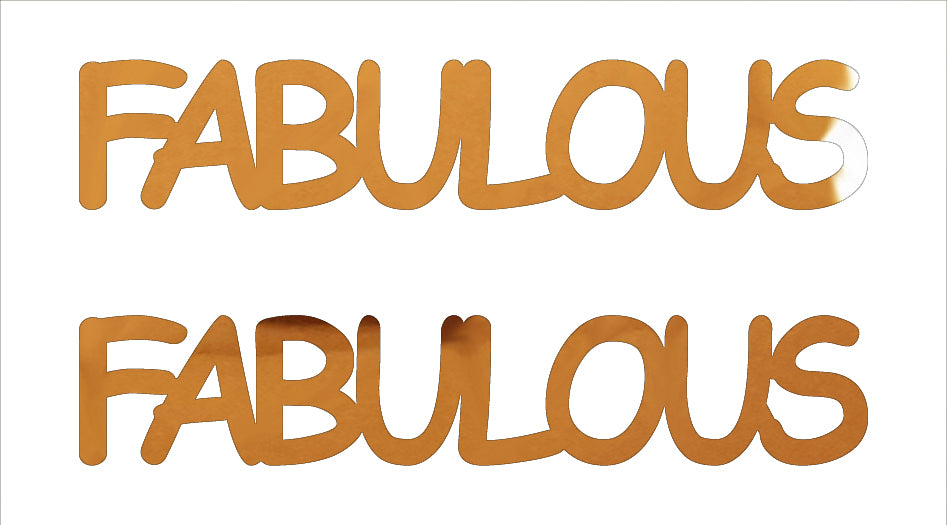 Custom-Buzz Word - FABULOUS Orange