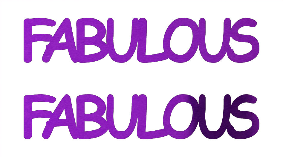 Custom-Buzz Word - FABULOUS Purple