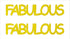 Custom-Buzz Word - FABULOUS Yellow Paper