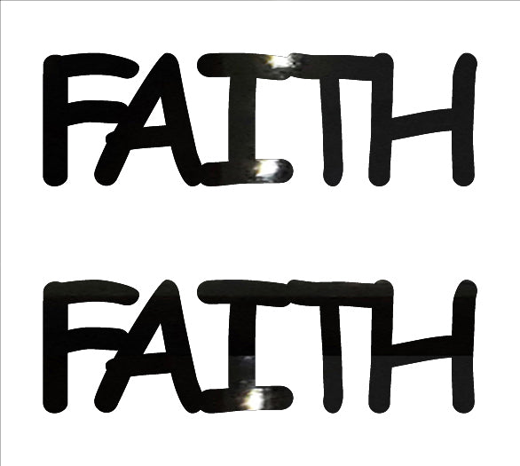 Custom-Buzz Word - FAITH Black