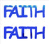 Custom-Buzz Word - FAITH Blue Royal