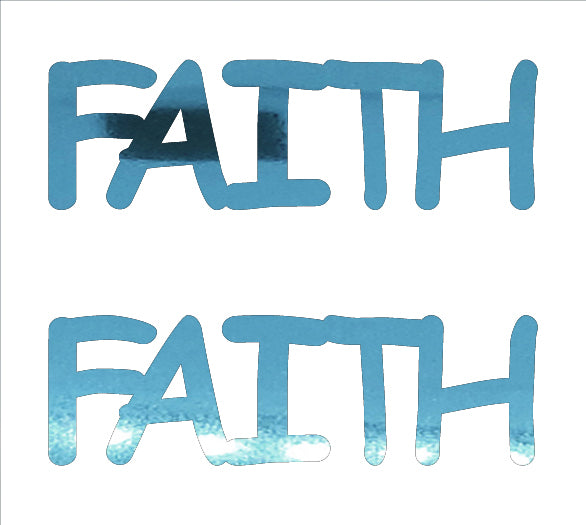 Custom-Buzz Word - FAITH Blue Sky