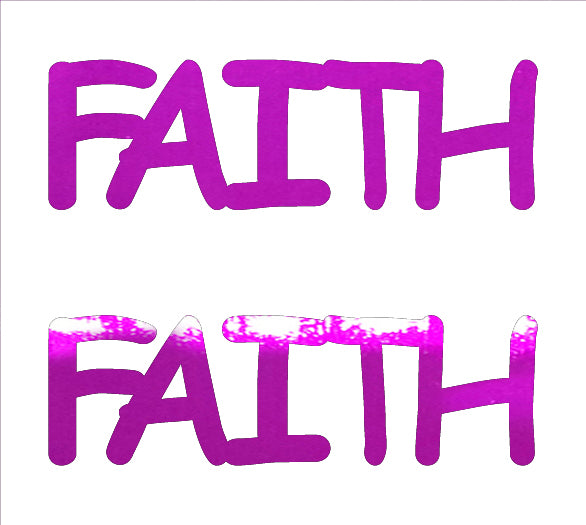 Custom-Buzz Word - FAITH Fuchsia