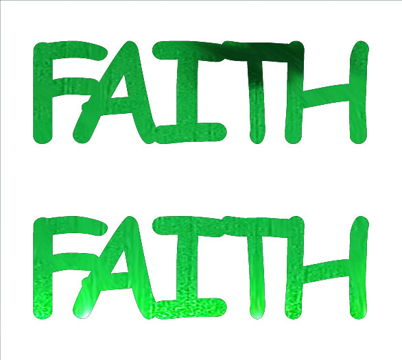 Custom-Buzz Word - FAITH Green