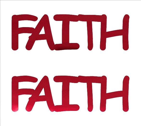 Custom-Buzz Word - FAITH Red